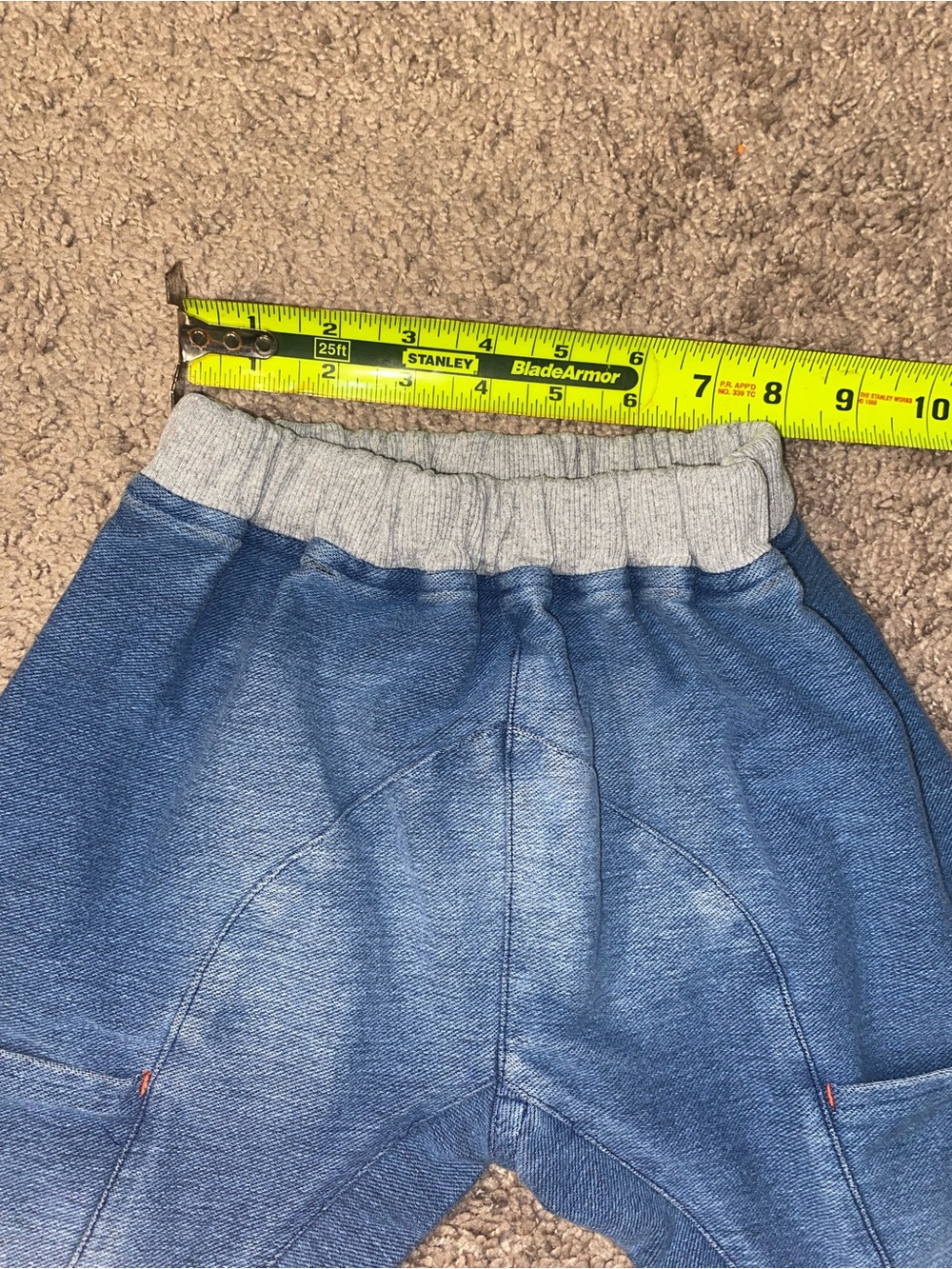 Kicky Village Toddler Boys Size 90 Faux Denim Jogger Pants Blue Harem Drop - Picture 6 of 9